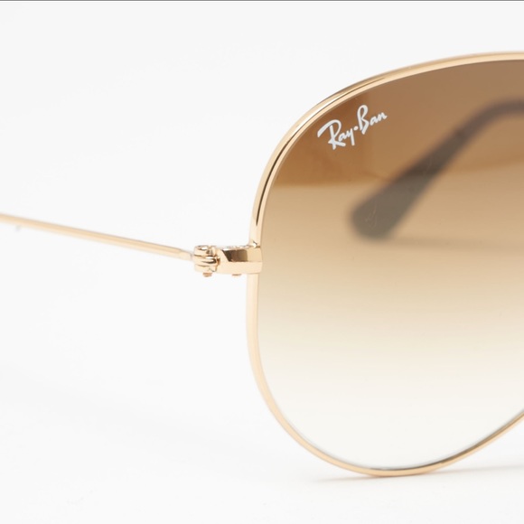Ray Ban Aviator Gradient Sunglasses - Picture 4 of 10